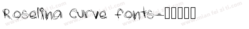 Roselina curve fonts字体转换